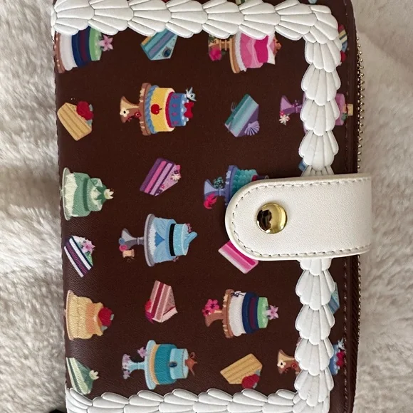 Disney Princess Dessert Cakes Loungefly Mini Backpack and Wallet Set: NWT - Picture 3 of 16